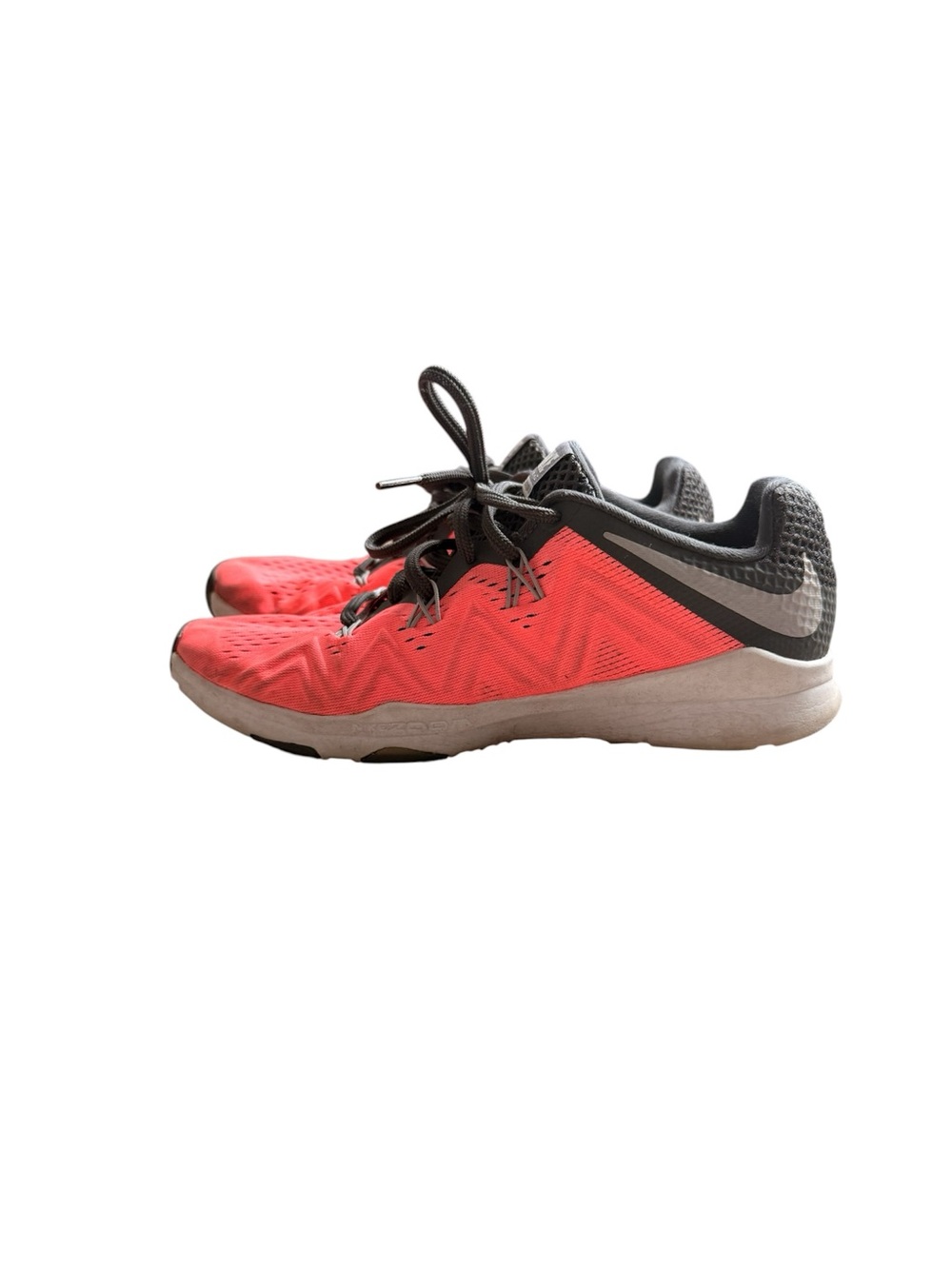 Nike Kids Coral and Gray Lightweight Sneakers